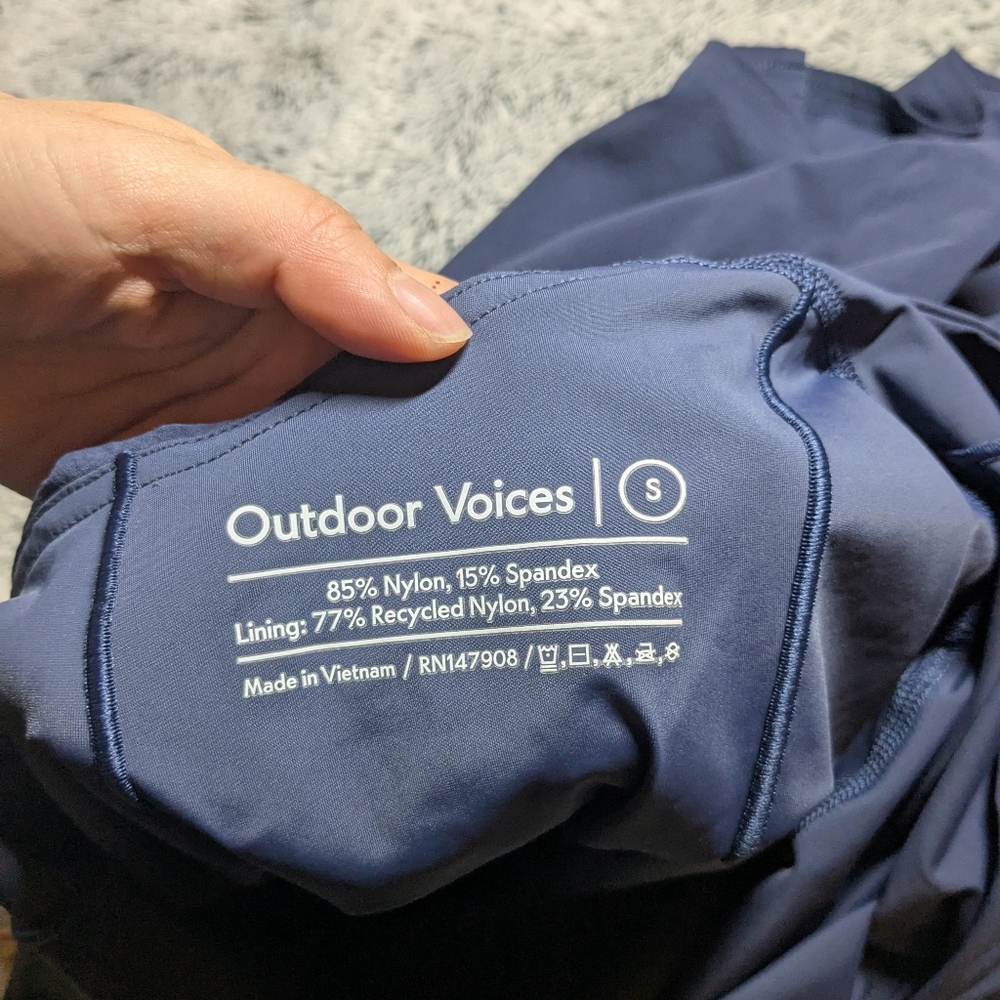 Outdoor Voices Blue Dress Cross Back Tennis Golf Cross Straps Small - Picture 6 of 7